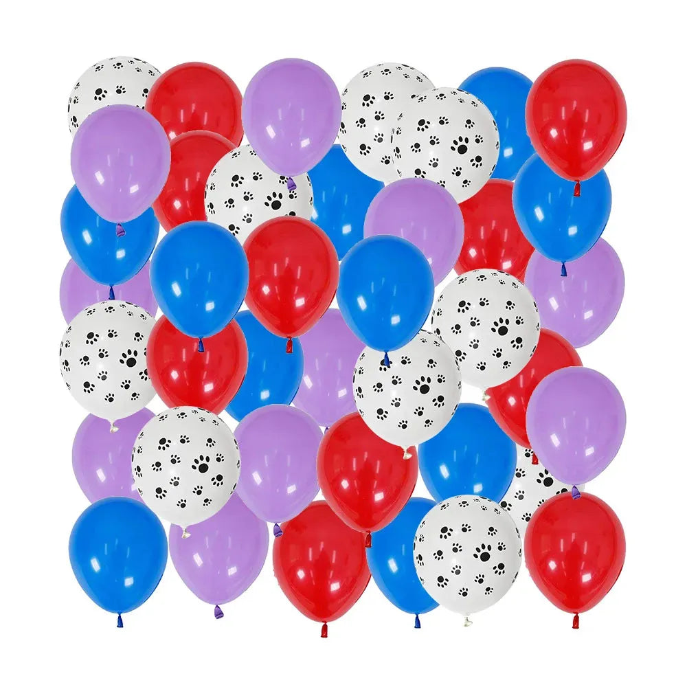 40Pcs Animal Themed  Balloons Dog Paw Latex Balloons - Perfect for Kids' Birthdays, Pet Parties, Festive Decorations