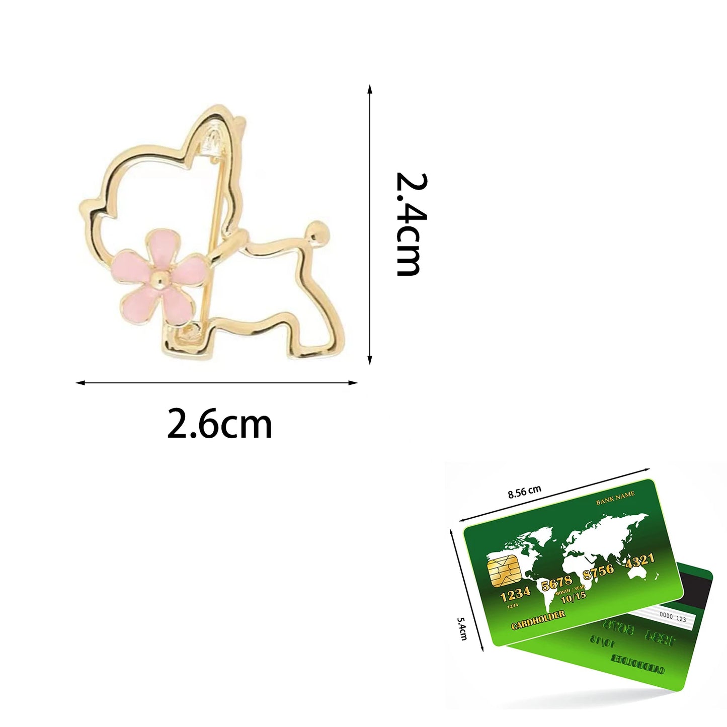 Hollow Cute Puppy Brooch Cartoon Dog Badge Women's Suit Accessories Neckline Anti-Exposure Buckle Pins Fixed Decoration Jewelry