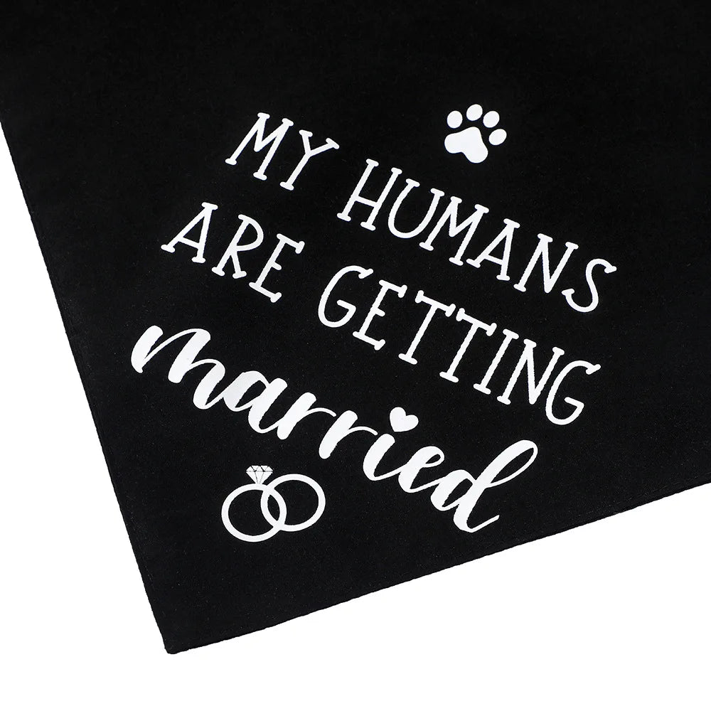 Sucado Style She Said Yes Best Dog Bandana for Wedding Engagement Announcement Gift Photo Prop Pet Scarf Accessories