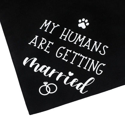 Sucado Style She Said Yes Best Dog Bandana for Wedding Engagement Announcement Gift Photo Prop Pet Scarf Accessories