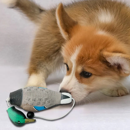 Pet Dog Training Fake Duck The Bird Dummy Teaches Mallard Waterfowl Game Retrieval Duck Bite Chewing Toys Perfect Size For All