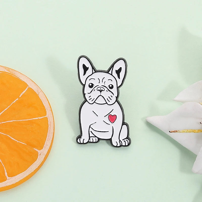 Cute Golden Retriever Border Collie Beagle Collie Enamel Pin Cartoon Pet Dog Animal Brooch Lapel Badge Jewelry Gifts For Friends