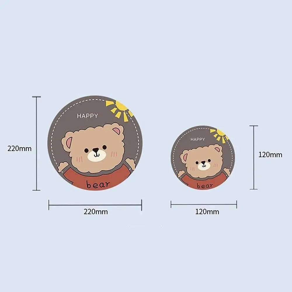 S/L Coasters Cartoon Tableware EVA Bowl Dish Pot Mats Bear Dog Cat Waterproof Heat Insulation Pad for Home Kitchen