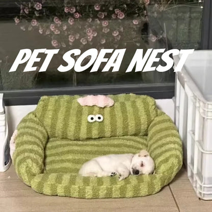 Puppy special sofa kennel winter warm pet Internet celebrity cat nest small dog dog sleeping mat cushion winter bed