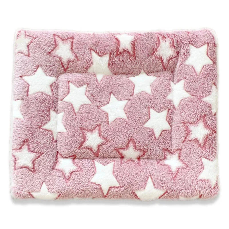 Pet Sleeping Mat Washable Plush Bed Mats for Cats Small Dogs Pad Blanket Warm Kitten Cushion Dog Accessories