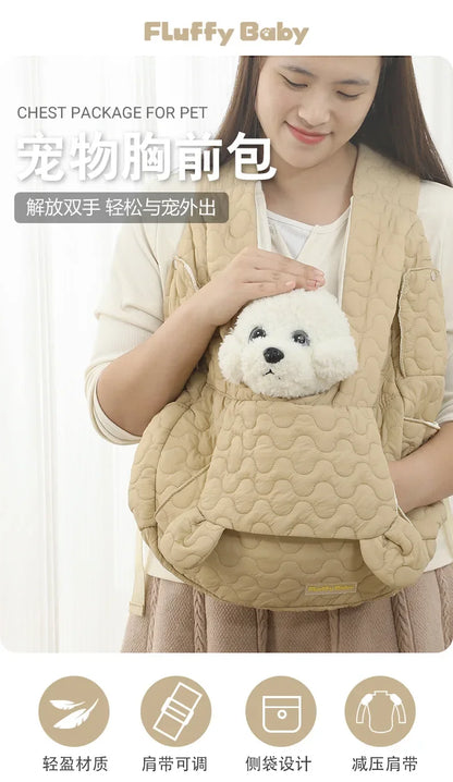 Winter Chest Pet Bag Extra Large Capacity Dog and Cat Bag Waterproof and Wind Resistant Portable Pet Bag