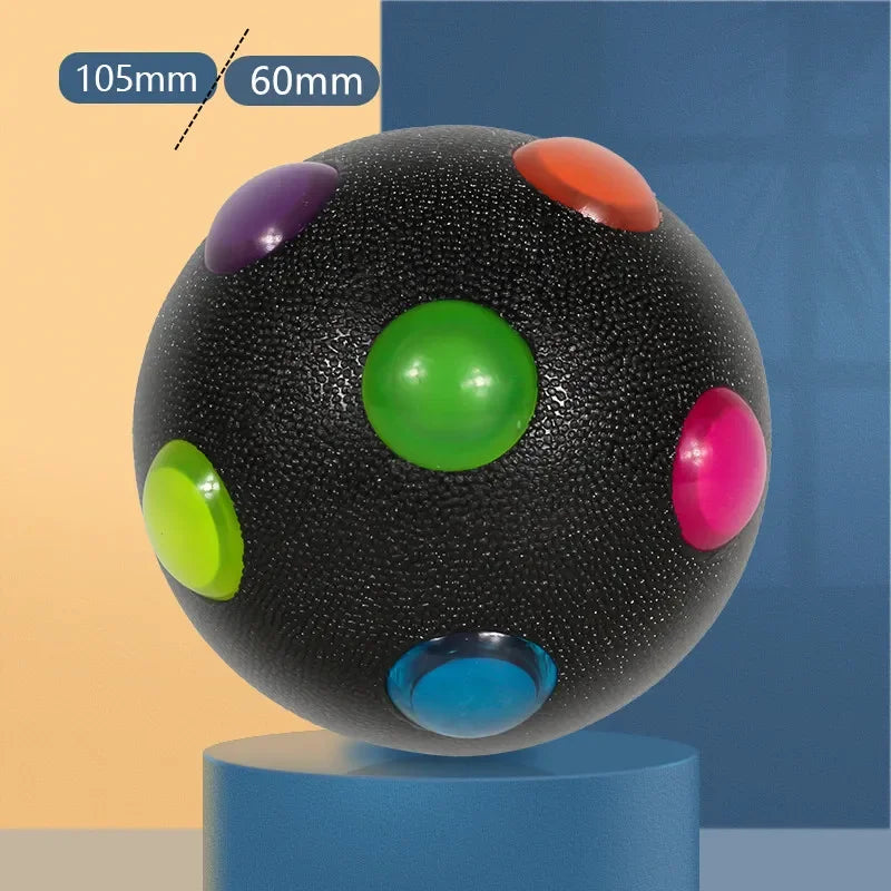 Dog Toy Glowing Ball LED Puppy Balls Flashing Elastic Ball Toy Pet Color Light Ball Interactive Toys For Cats Small Dogs Child