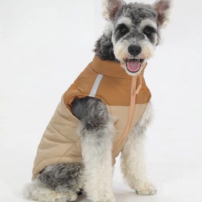 Autumn And Winter Waterproof Reflective Small Medium Large Dog Cotton Clothes Can Be Pulled Dog Clothes Pet Clothing