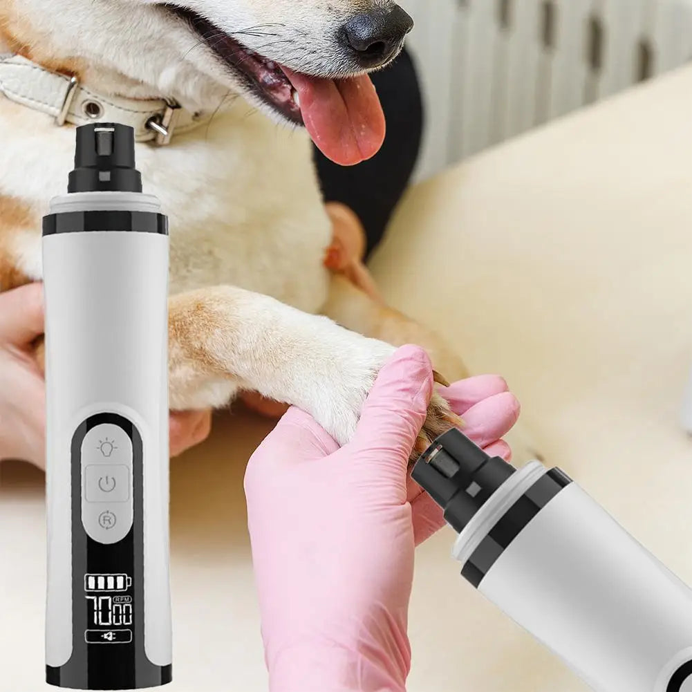 the PAWTRIM RECHARGE PRO - New Electric Nail Clippers for Dog, Nail Grinders, Rechargeable USB Charging, Pet Quiet Cat/Dog Paws Nail Grooming, Trimmer Tools
