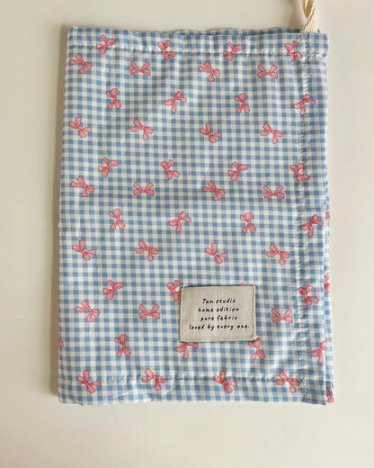 INS Plaid Bow Pet Meal Mat Double-sided Insulation Pad Napkins Cloth Desktop Accessories Shooting Background Cloth