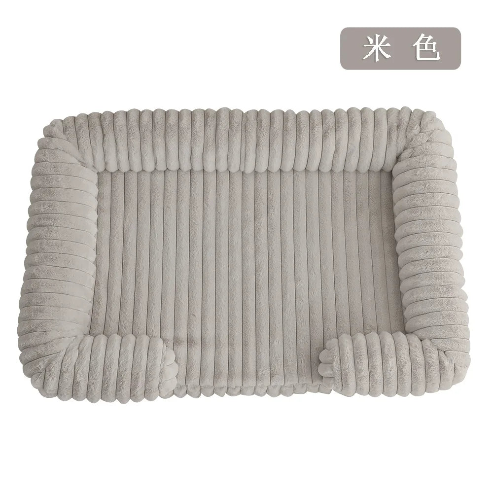 2025 Cross-border new product pet litter winter warm large dog kennel pet mat cat litter dog bed dog mat