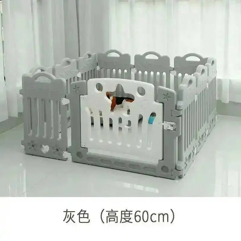 the DOG STAR CORRAL - Doghouses, Modern Dog Plastic Safety Fence, Home Pet Cat/Dog Kennel, Small Dogs Indoor Isolation with Toilet, Dog Cage Pet Supplies