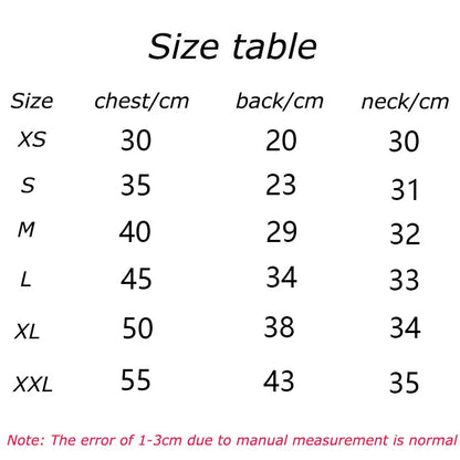 Cute Pet Vest Breathable Waffle Knit Soft and Comfortable with Traction Buckle Suitable for Spring/summer Dog and Cat Vest