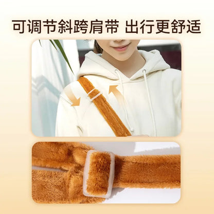 Autumn and Winter Portable Going Out Bag Warm Windproof Bear Cute Cute Shoulder Satchel Pet Messenger Bag