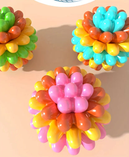 TPR Pet Dog Chew Toy Bite-Resistant Pet Ball Toy for Small Medium Dogs Durable Puppy Teeth Grinding Cleaning Toys Dog Accessorie