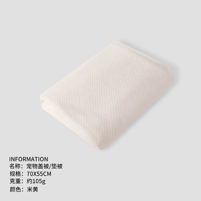 Pet Covers Air Conditioners Blankets Dog Bed Pads Dog Cat Blankets Thickened Coral Fleece Bath Towels