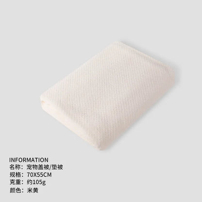 Pet Covers Air Conditioners Blankets Dog Bed Pads Dog Cat Blankets Thickened Coral Fleece Bath Towels