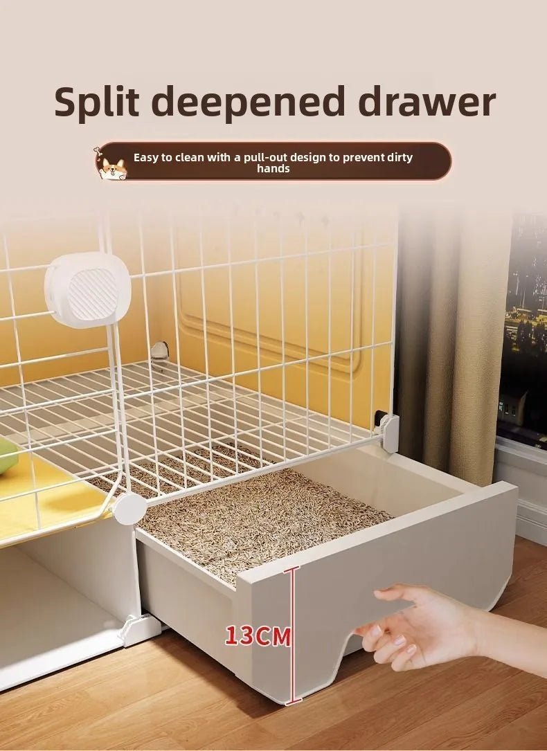 Kennel Luxury Large Space With Villa Dog Cage Small Dog Separation