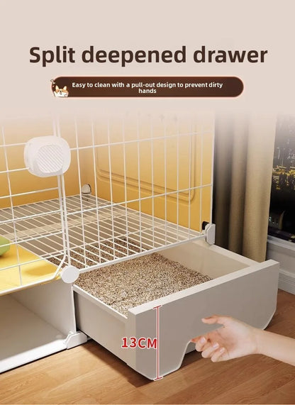 Kennel Luxury Large Space With Villa Dog Cage Small Dog Separation