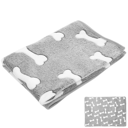Coral Fleece Dog Cat Blanket Comfortable Warm Pet Bed Throw Blanket Sofa Use Winter Essential Sleeping Mat Comfortable Cat Blank