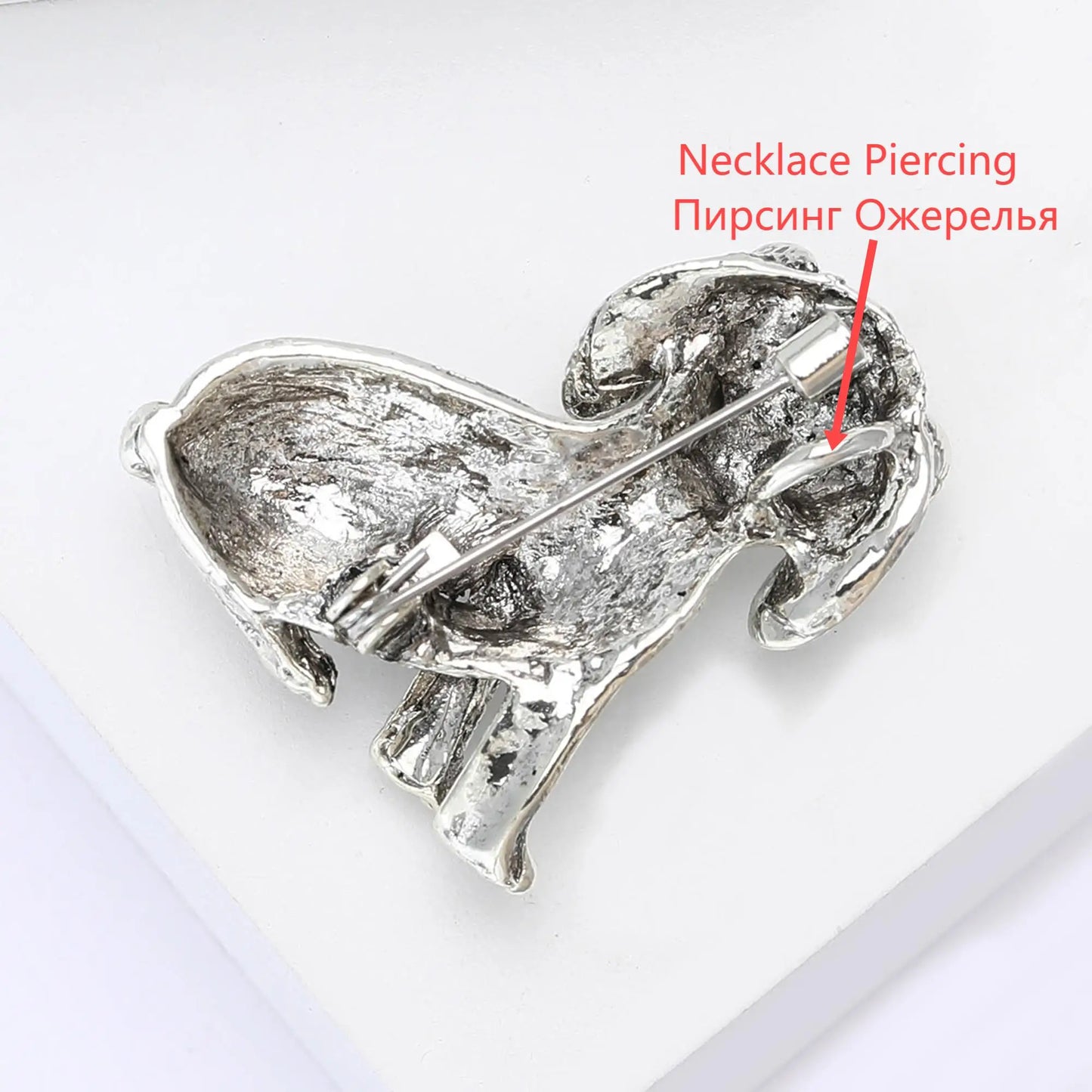 Enamel Puppy Brooches for Women Unisex Rhinestone Animal Pin Dog Lapel Pins Office Party Friend Luxury Gifts Jewelry Accessories