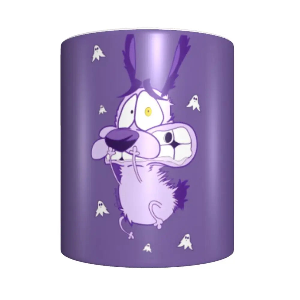 Personalized C-Courage The Cowardly Dog Coffee Mug DIY Ceramic Milk Tea Mug Cup