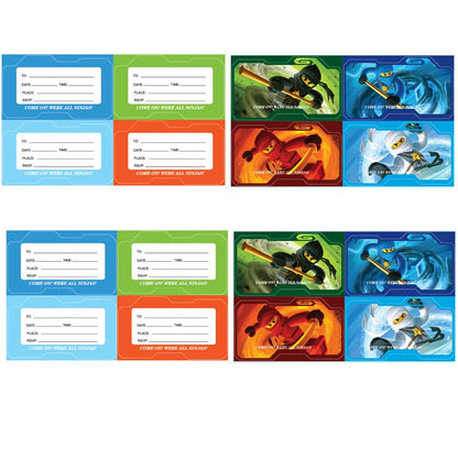 New Cartoon Ninjas Theme Birthday Party Decoration Plates Cups Disposable Tableware Banner Balloon For Kid Event Supplies