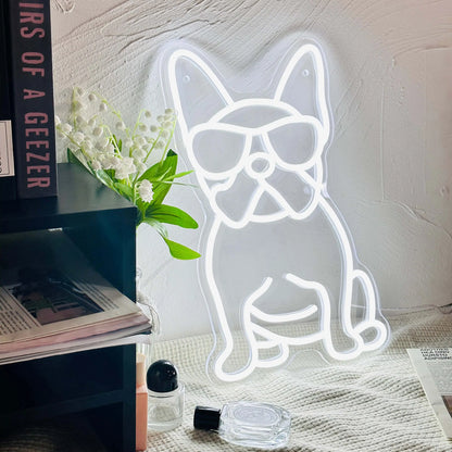 Skateboard Dog Neon Signs LED Neon Light Sign Light Up Neon Signs Wall Decor for Game Room Bedroom HomeBar Living Room kids room