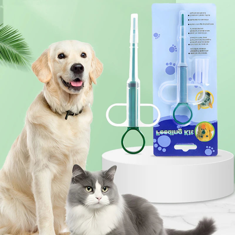 the PILL SHOOTER - 3PCS Pet Pill Shooter, Pill Popper for Cat/Dog, Pill Shooter Pet Feeding Dispenser Tool for Small Animal, Pet Feeding Push Pull