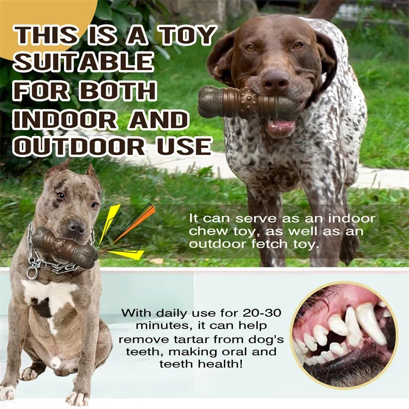 Big Dog Chew Toys Fun Squeaky Safe Materials Super Durable Tree Branch Designed Tougher than Bones Indoor Outdoor Pet Supplies