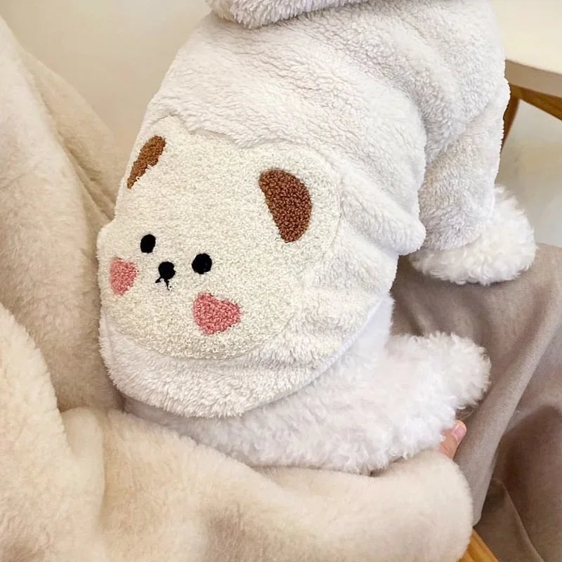 Winter Dog Clothes for Small Medium Dogs Hoodies Cute Print Puppy Sweatshirts Luxury Cat Hoodies Pet Pullovers Chihuahua Clothes