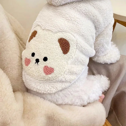 Winter Dog Clothes for Small Medium Dogs Hoodies Cute Print Puppy Sweatshirts Luxury Cat Hoodies Pet Pullovers Chihuahua Clothes