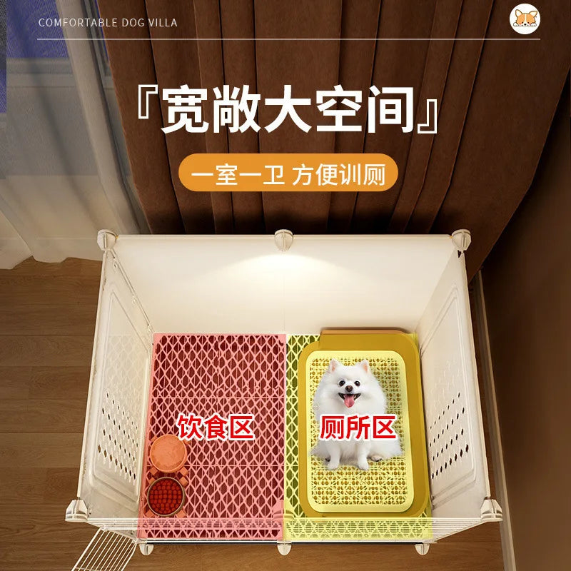 Dog Cage Small Dog Kennel One Room One Living Room One Bathroom Dog Villa Indoor Household With Toilet Bichon Teddy Only