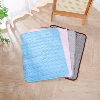 Dog Cooling Summer Pad Mat For Dogs Cat Blanket Sofa Breathable Pet Dog Bed Summer Puppy Pet Mat Car Seat Cover Pet Supplies