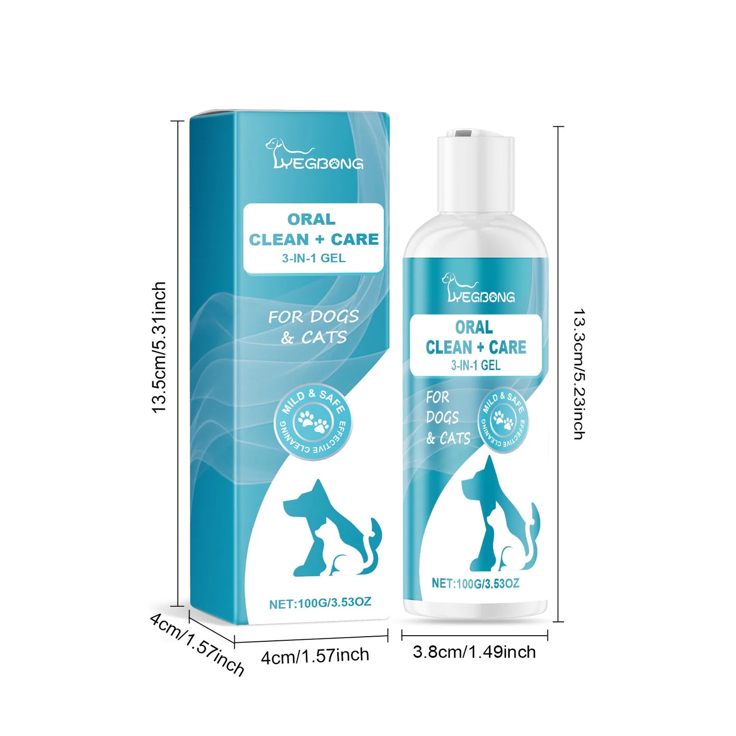 Pet Oral Care Gel Tooth Repair Tartar Cleaner Teeth Whitening Dental Breath Freshener Oral Brightening Dog Tooth Cleaning Gel