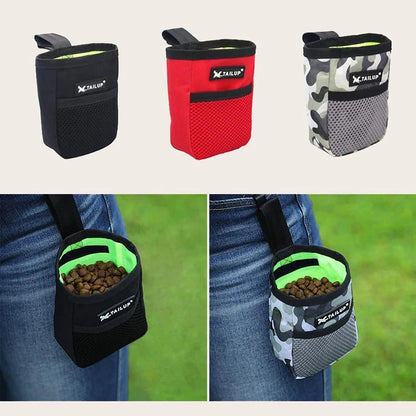 the TRAINSMART TREAT POUCH - Pet Dog Puppy Training Treat Snack/Bait Pet Feed Pocket/Pouch, Obedience Agility Pouch Food Bag, Pocket Snack Reward Waist Bag