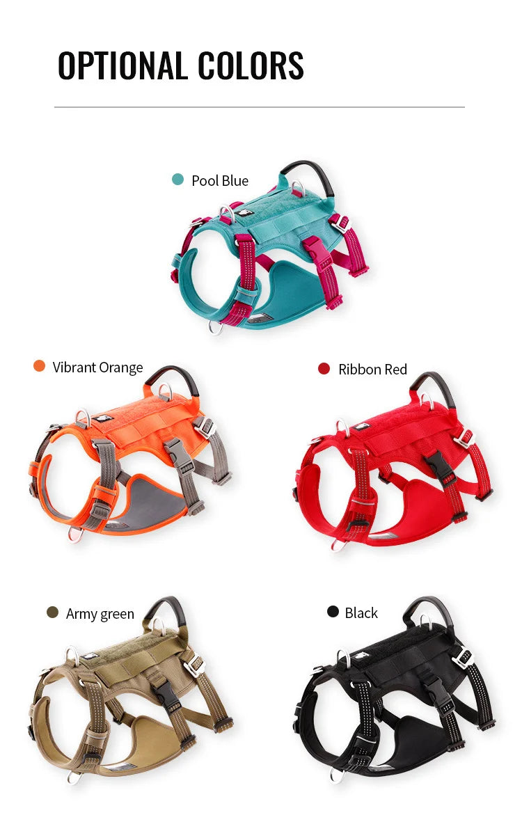 Truelove Escape Proof Pet Harness No Pull Reflective Adjustable Soft Padded Pet Vest Service Dog Harness Handle Climbing TLH7011