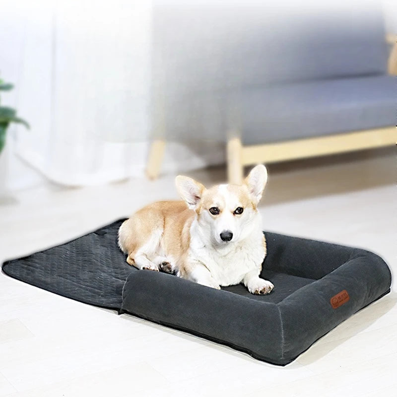 Pet car seat bed cat dog kennel removable washable outdoor car seat cushion safe comfortable suitable for both home travel use