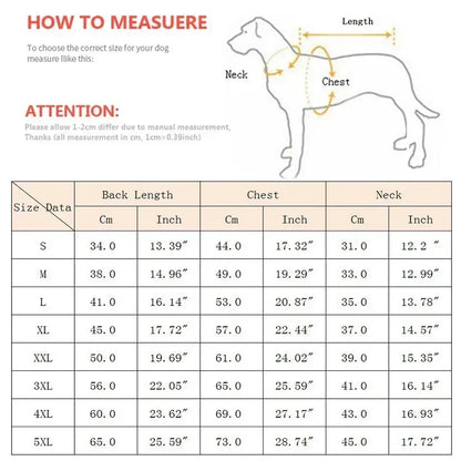 the FROSTGUARD HIGH-NECK COAT - High Collar Pet Clothes for Medium/Large Dogs, Winter Warm Big Dog Coat, Pharaoh Hound, Great Dane Pullovers, Mascotas Supplies