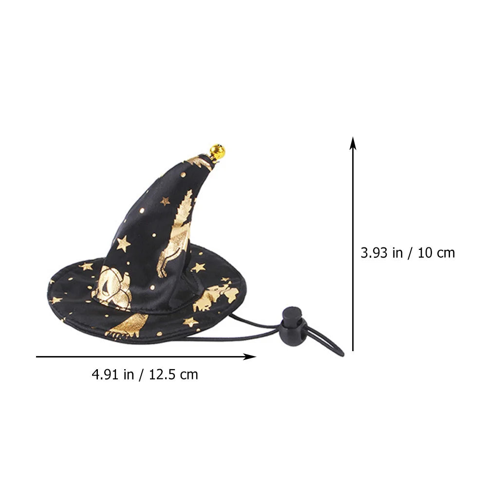 the WIZARD DOG - Pet Clothing - Decoration Cloak Wizard Hat for Cats & Dogs, Costume Party Outfit, Dog Funny Accessories