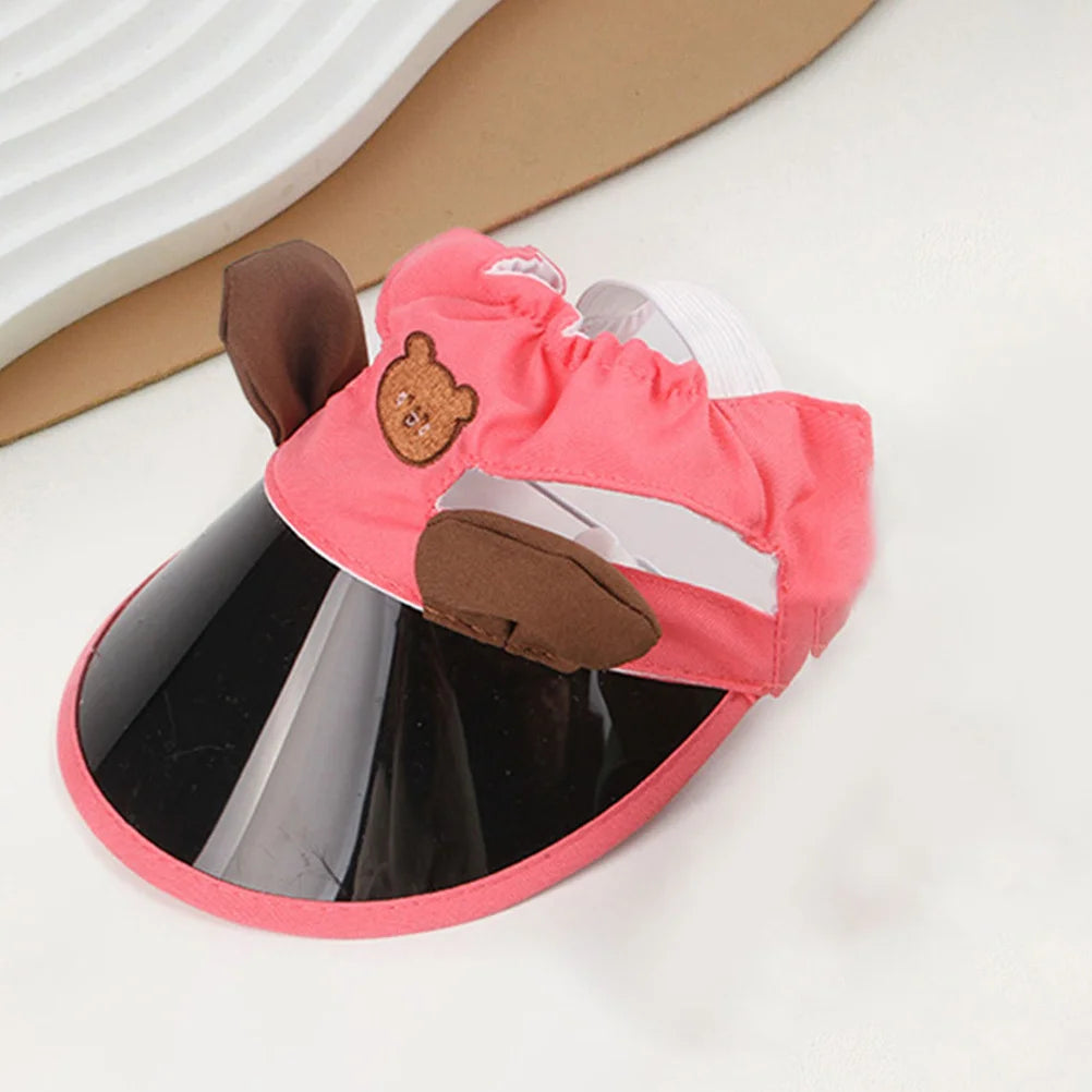 the SUN PROTECTOR CAP - 1PCS Pet Hat for Cats/Small Dogs, Sun Protection Cap, Adjustable Breathable Design, Outdoor Summer Adventure Birthday Party