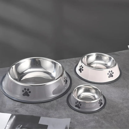 Stainless Steel Pet Bowl Cat  Dog Food Bowl Multi-Specification Anti-fall Food Bowl Food Bowl Feeding Pet Supplies 16 To 22 Cm