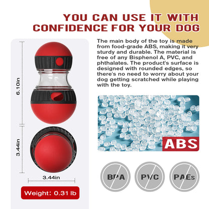 Treat Enrichment Pet Toys Slow Feeder Ball Food Dispensing Puppy Toy for Small Medium Dogs Irregular Rolling Design Dog Toys