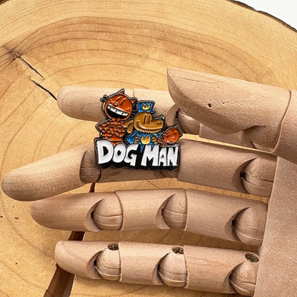 Dog Man Petey The Cat Dog Detective Police Enamel Brooch Fantasy Cartoon Animation Inspired Lapel Pin Fans Gift Badge Accessorie