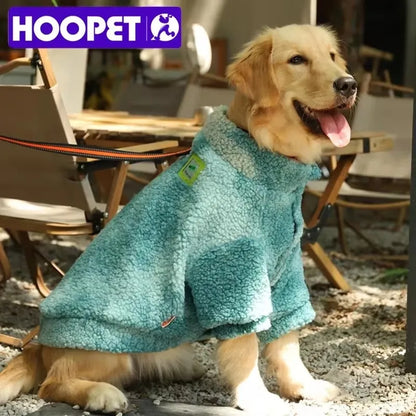 the BIG BEAR WOOL JACKET - HOOPET 3XL-7XL Winter Thick Big Dog Clothes, Lamb's Wool Jacket for Medium/Large Dogs, Windproof Coat, Pet Accessories
