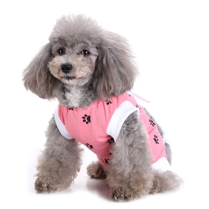 Pet Cat Recovery Surgical Costume Pet Dog Sterilization Clothes Pet Physiological Pants Anti-licking Vest for Abdomen Protect