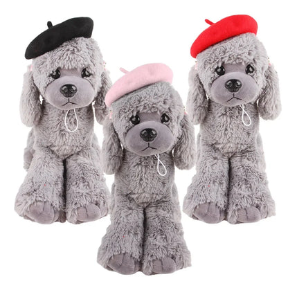 the DOGGY BERET - Wool Puppy Beret, Adjustable Pet Hat for Cats & Small Dogs, Cute Beret Style Headwear for Kitten and Puppies, Comfortable Pet Fashion Accessories