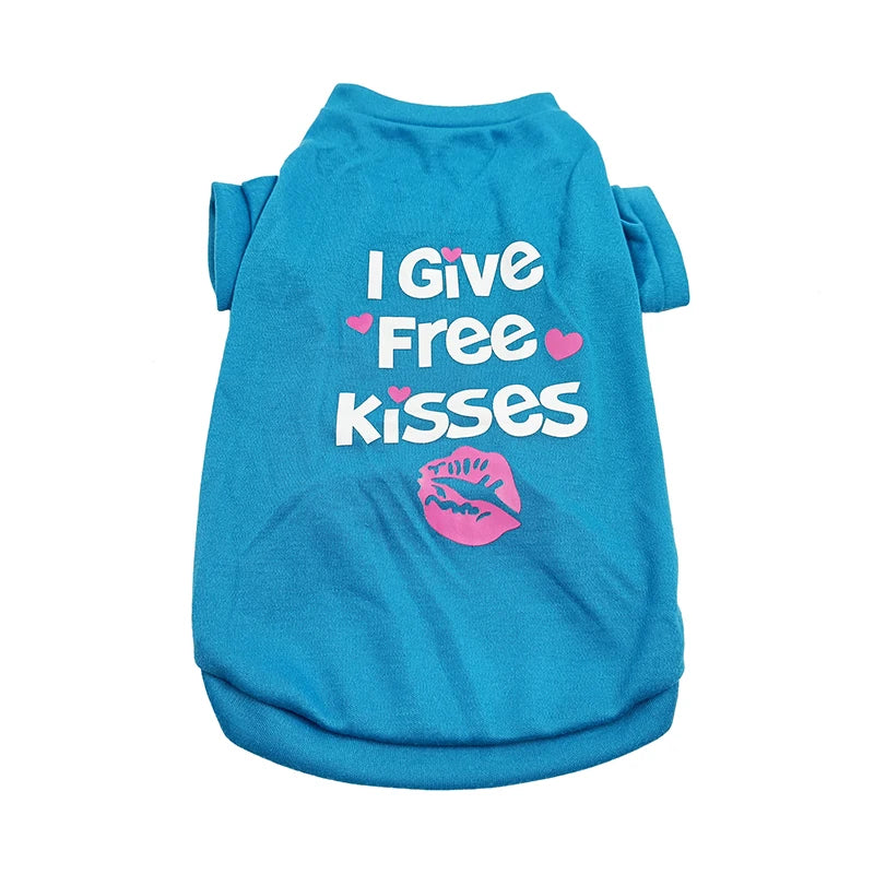 the TINYTAIL COTTON SHIRT - Cheap Cotton Puppy Dog T-Shirt for Small Dogs, Hot Sale Print Pet Clothes, Yorkshire, Pomeranian, Pug, Cat Shirts