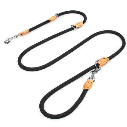 the TRAILMASTER HANDS-FREE LEASH - New Generation Dog Leash, Multi-Functional 2.1M Generation Adjustable and Nylon for Large, Hands-Free Leash for 2 Dogs, Universal