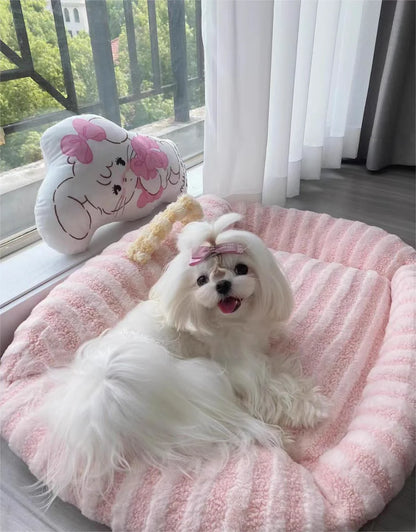 Puppy special sofa kennel winter warm pet Internet celebrity cat nest small dog dog sleeping mat cushion winter bed